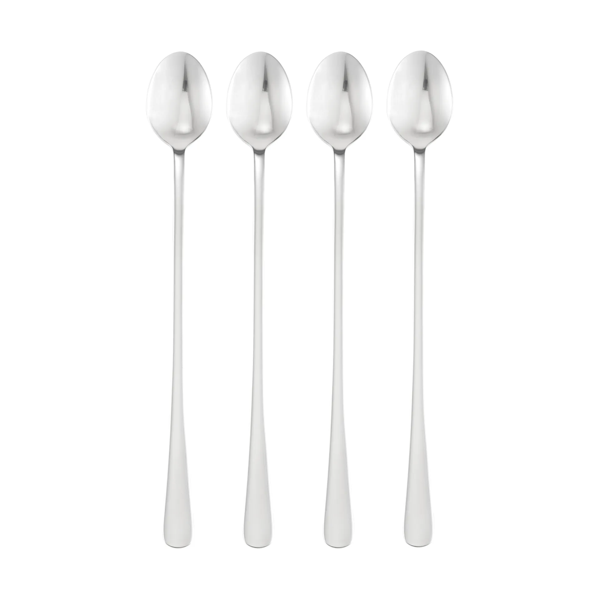 Classic kaffeskedar, Rostfritt stål, lång, 4-pack, 22 cm Dorre