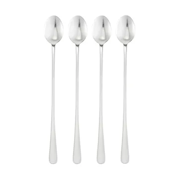 Classic kaffeskedar - Rostfritt stål, lång, 4-pack, 22 cm - Dorre