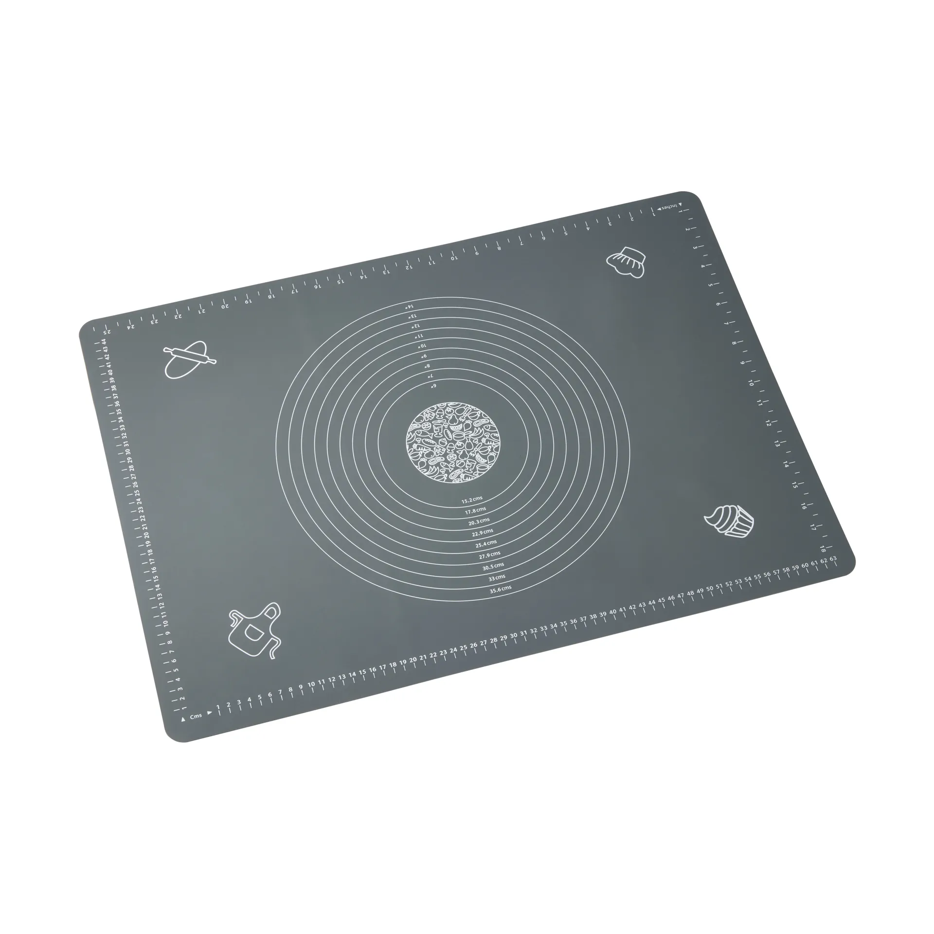 Cookie bakmatta, Grå, XL, silikon, 50x70 cm Dorre