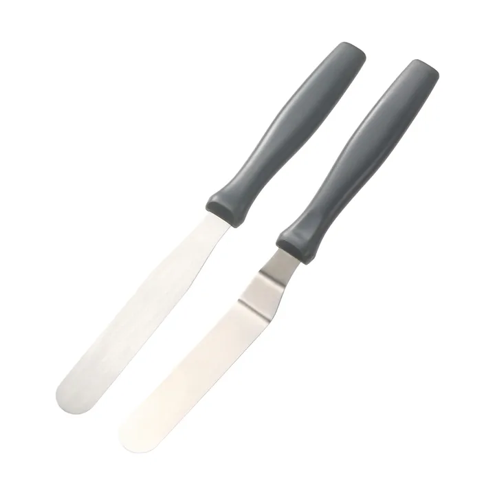 Cookie palettkniv - Rostfritt stål, svart, 2 delar - Dorre