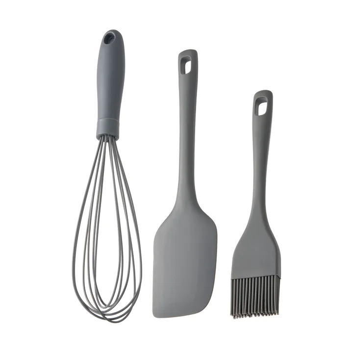 Cookie redskapsset - Grå, silikon, 3 delar - Dorre
