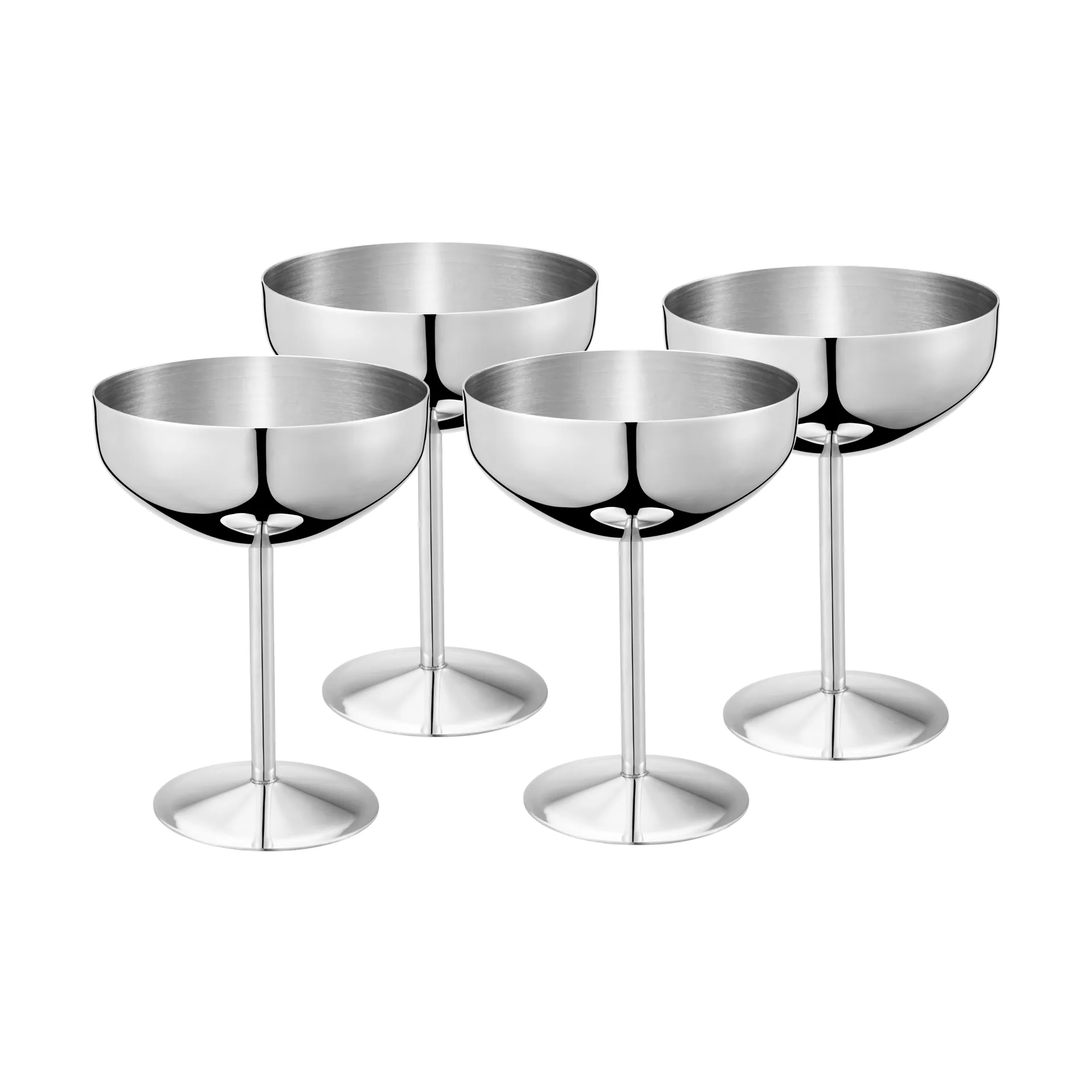 Dorre Dyane dessertskål/glassbägare Rostfritt stål, 4-pack, 25 cl