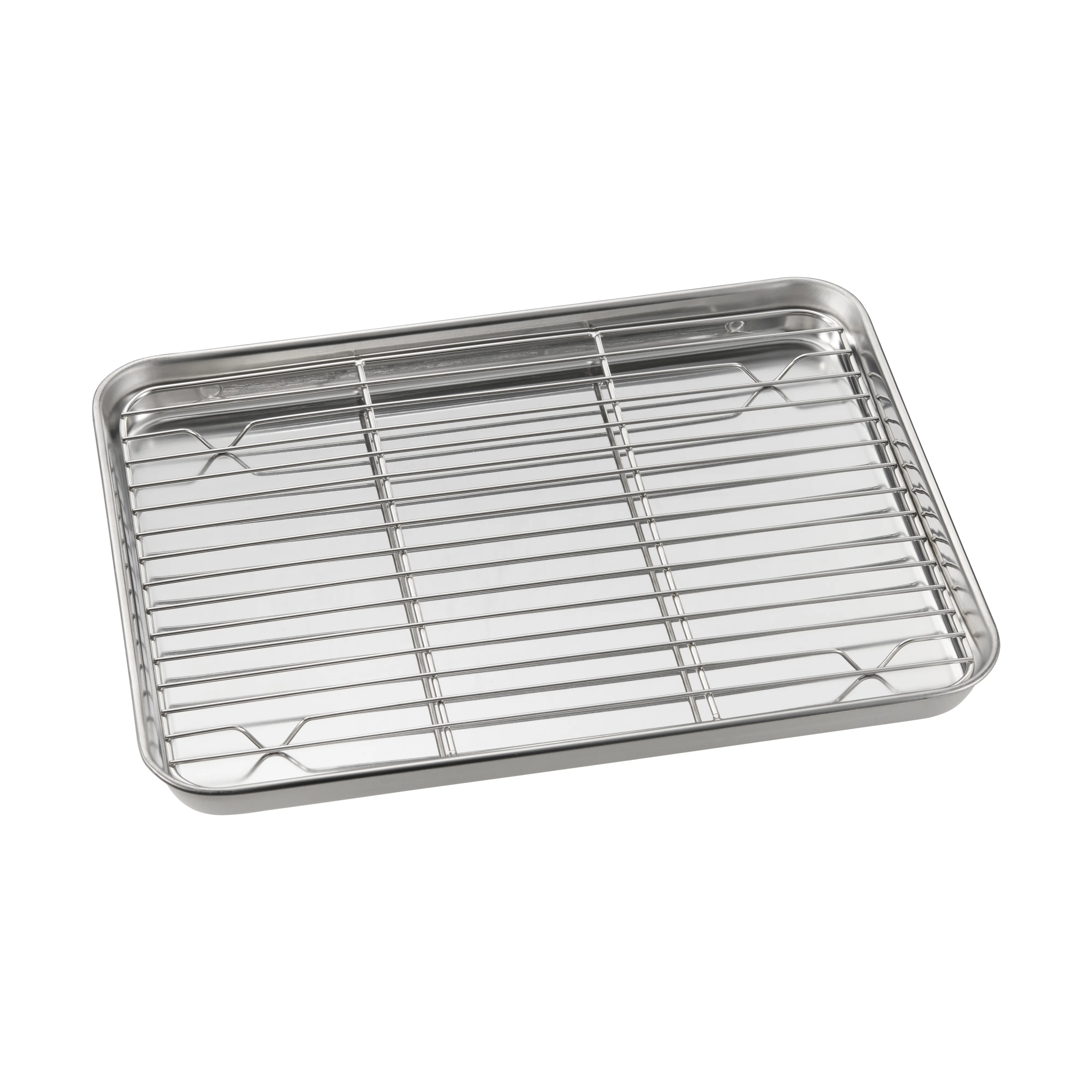 Dorre Gili gastrobleck, Rostfritt stål, med galler, 31,5x24,5 cm