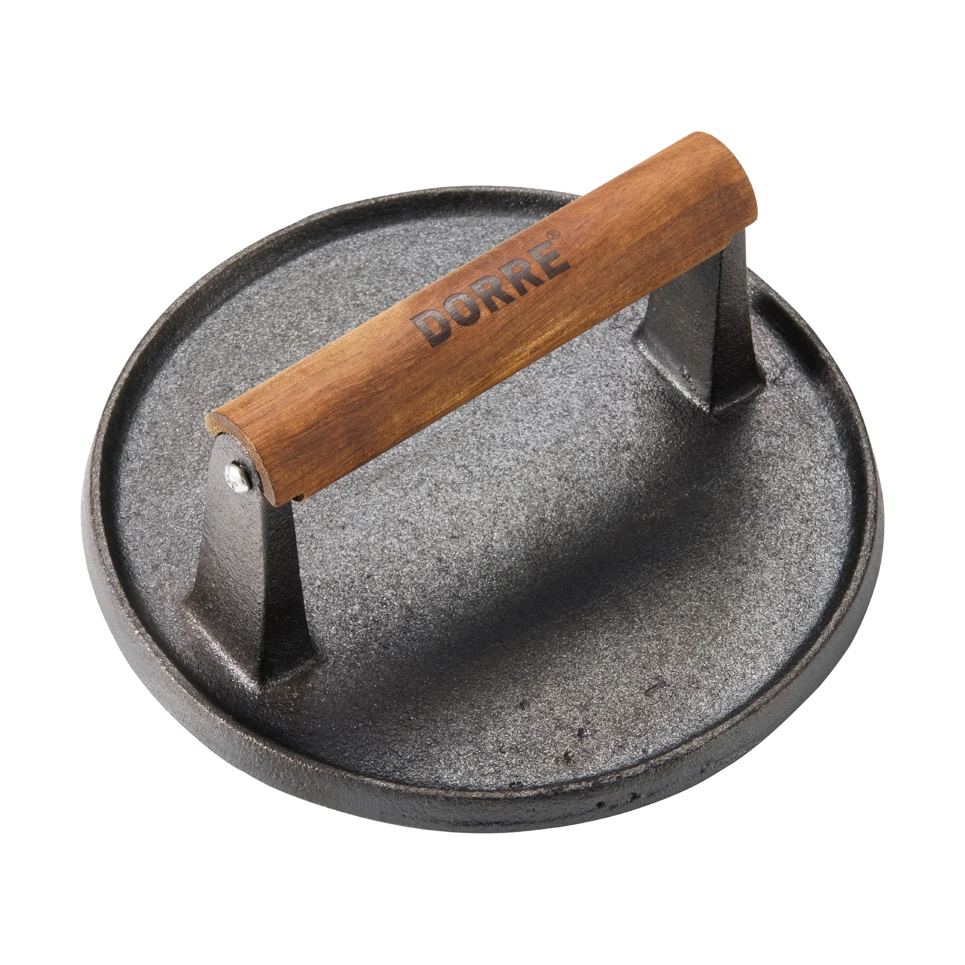 Hally hamburgerpress Ø17,7 cm, Gjutjärn-akacia Dorre