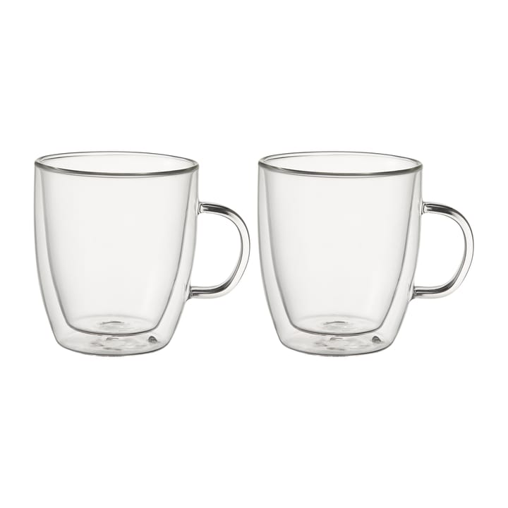 Kirk kaffekopp dubbelväggig 24 cl 2-pack - Glas - Dorre