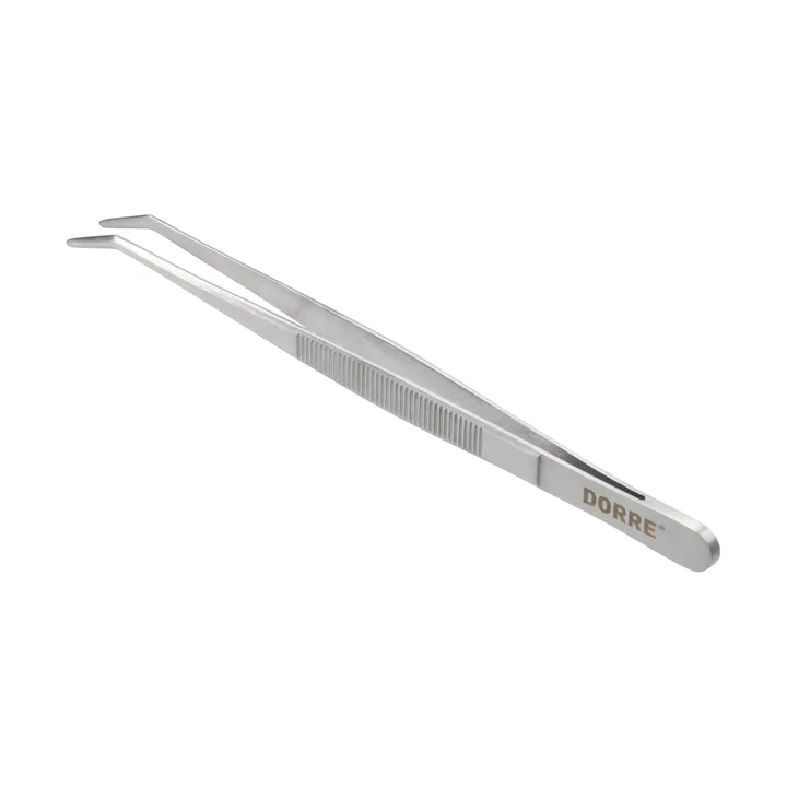 Maci matpincett - Rostfritt stål, böjd, 16 cm - Dorre