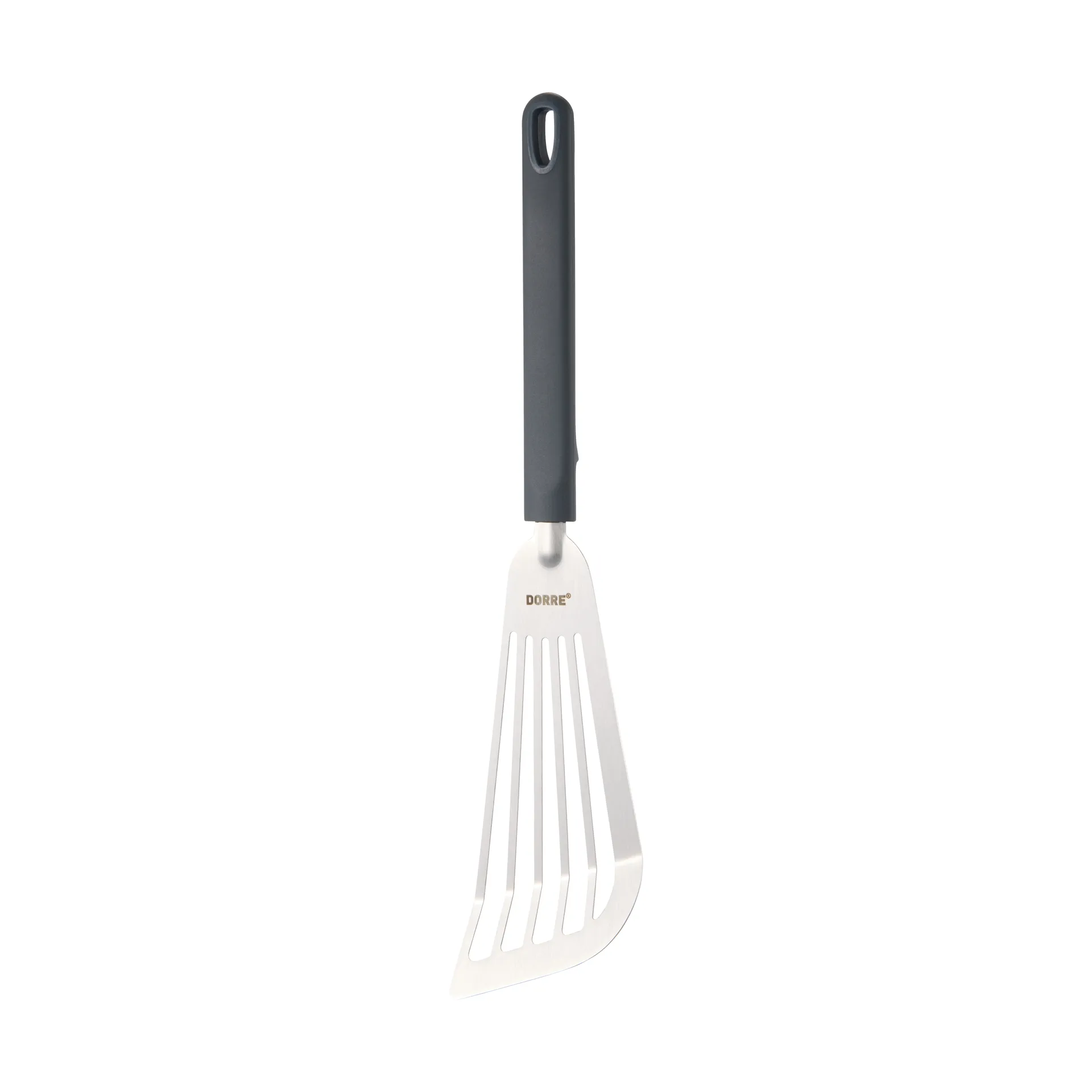 Saira Stekspade 33x8,5x1,8 cm, Rostfritt stål-silikonhandtag grå Dorre