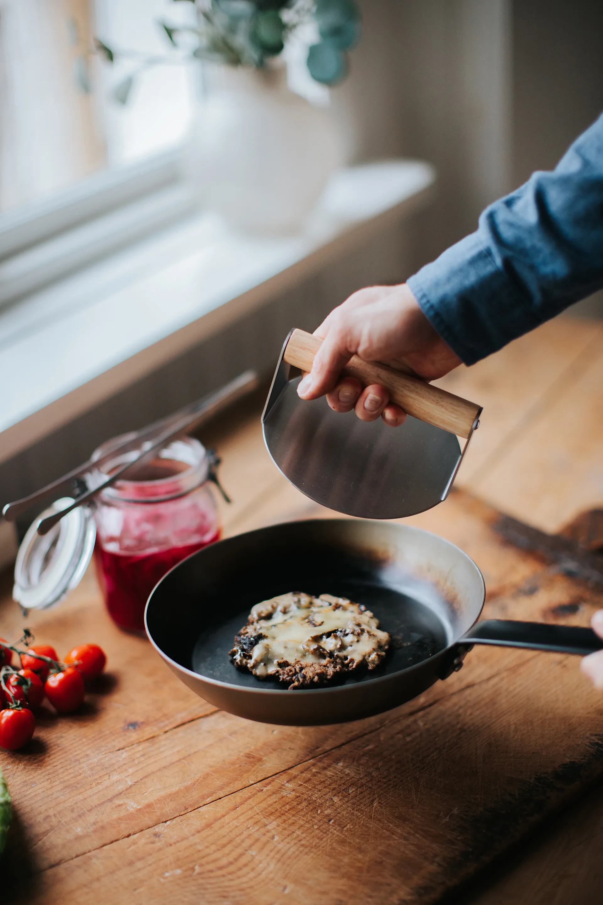 Sarika smashburgerset, Rostfritt stål, 3 delar Dorre