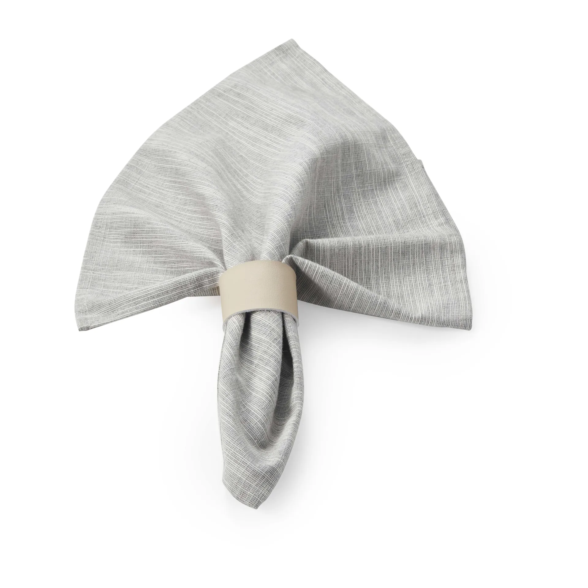 Selah servettring Ø9 cm 4 st, Beige Dorre