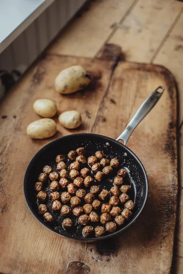 Trivence stekpanna keramisk beläggning - Rostfritt stål, Ø28 cm - Dorre