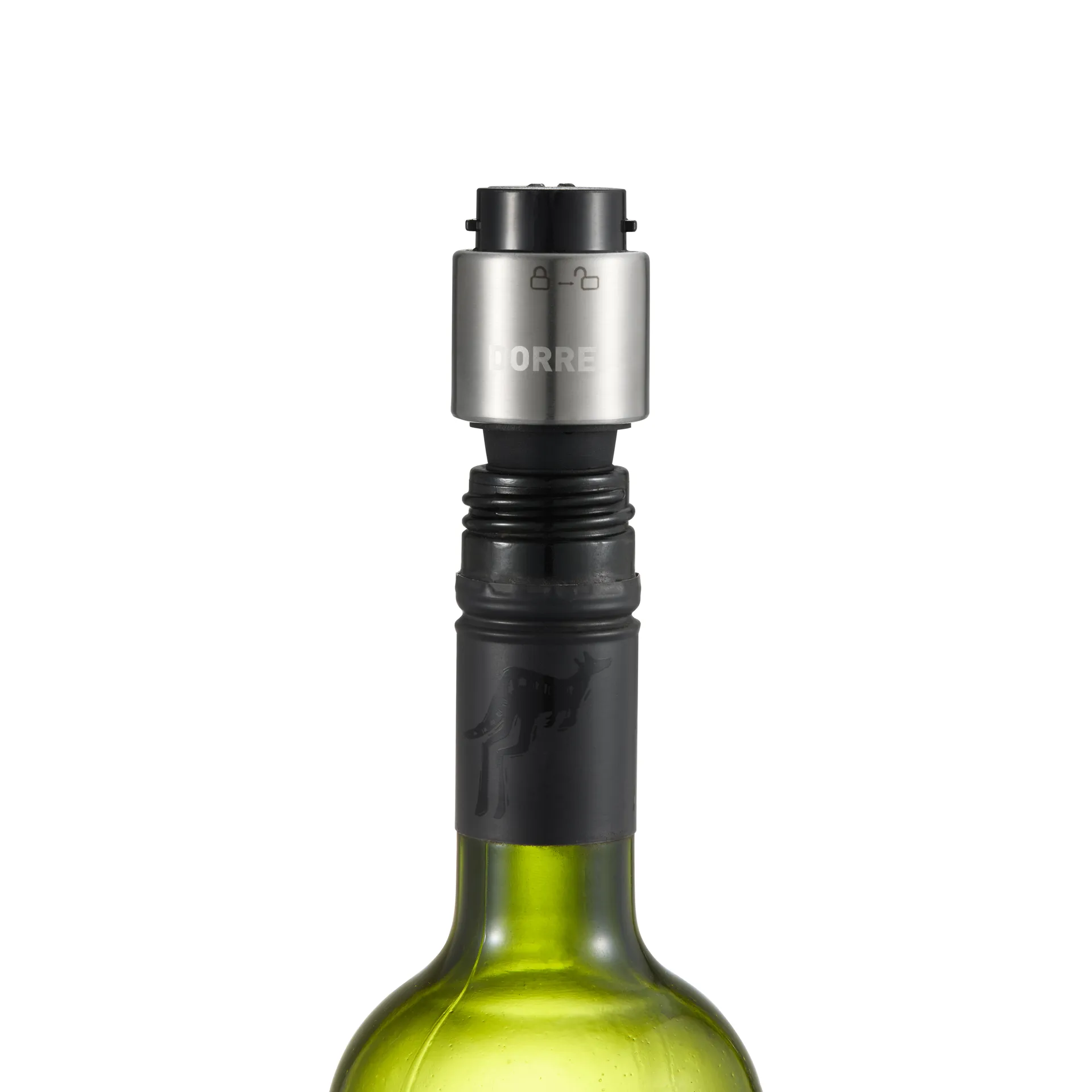 Verne vinluftare & vinförslutare, Svart Dorre