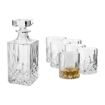 Vide whiskeyset karaff och 6 st whiskeyglas - Kristallglas - Dorre