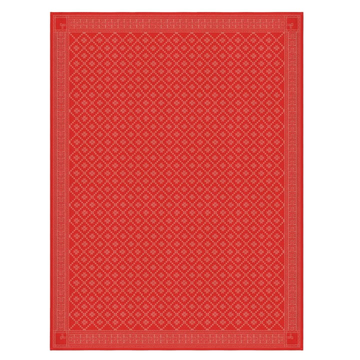 Åttebladrose duk - 150x310 cm - Ekelund Linneväveri