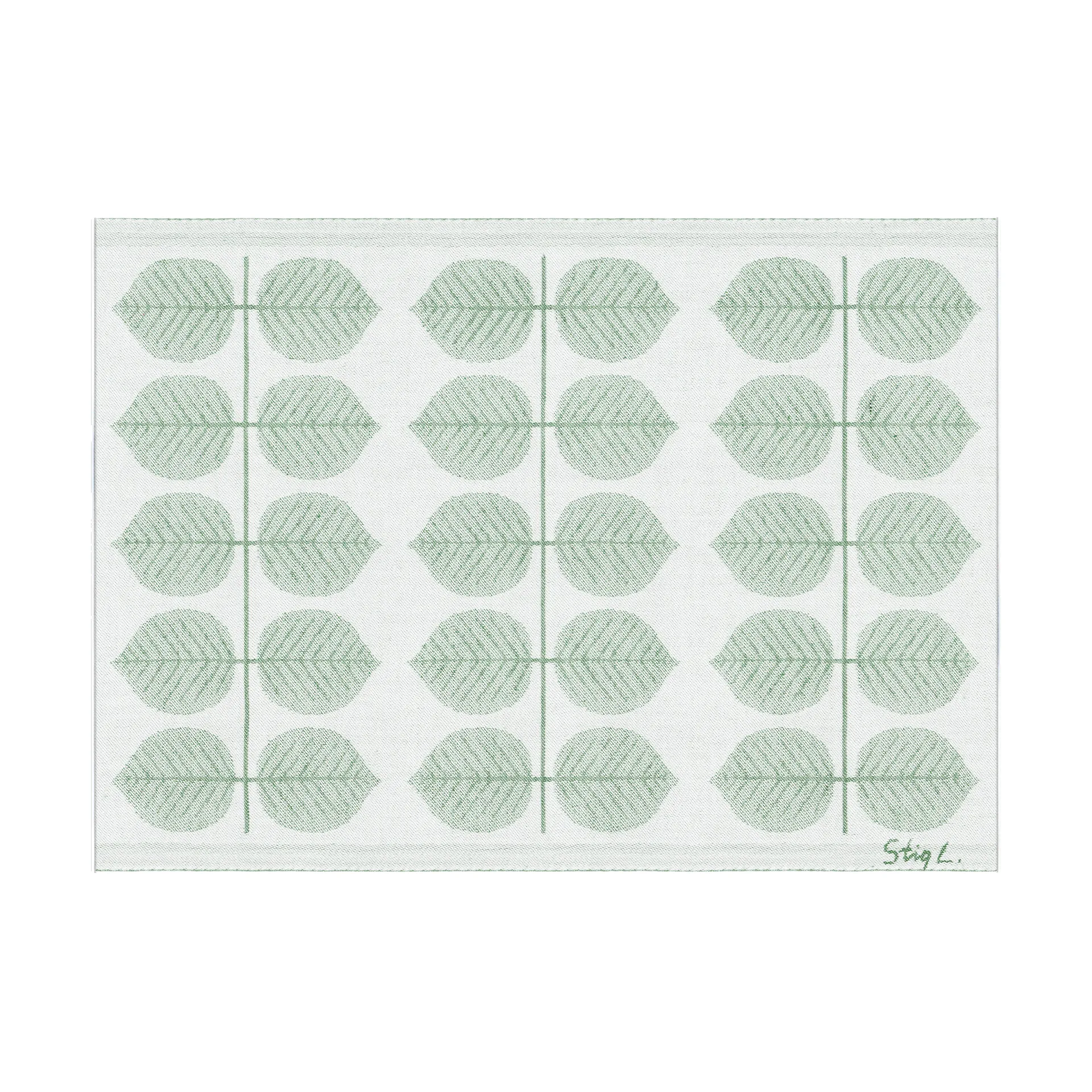 Berså bordstablett 35x48 cm, Grön Ekelund Linneväveri