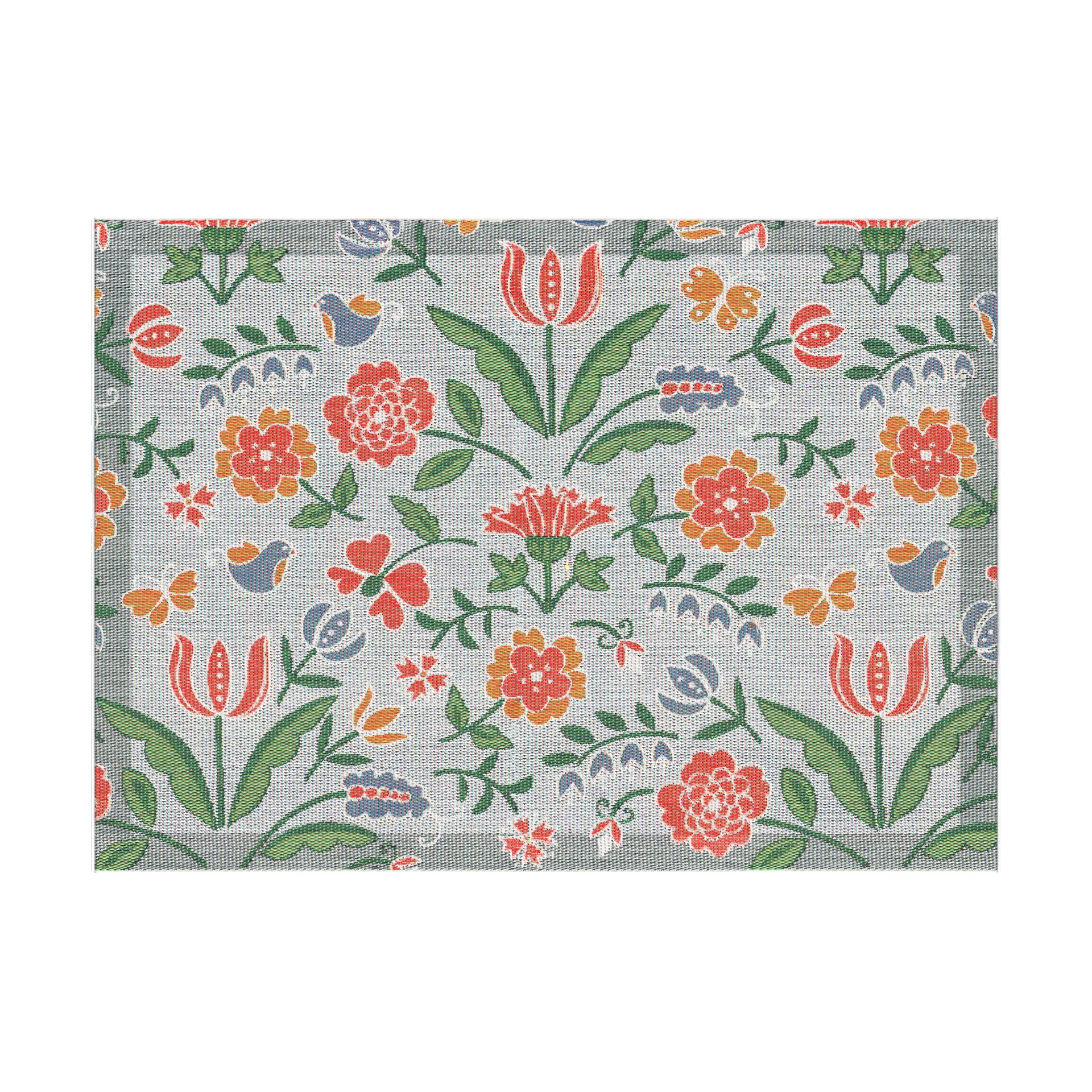 Blomglänta bordstablett 35x48 cm, Multi Ekelund Linneväveri