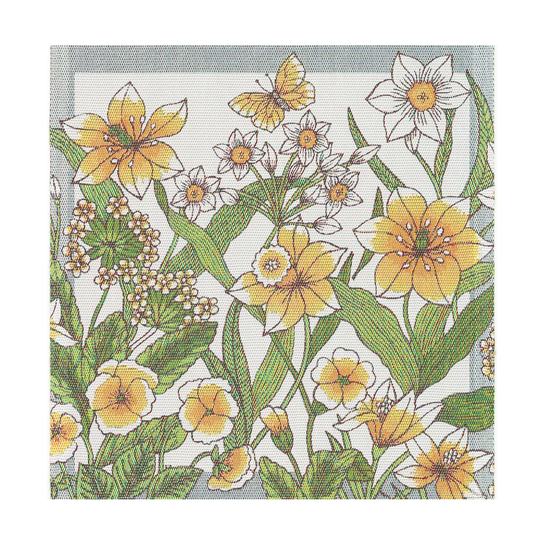 Daffodil tygservett 35x35 cm, Gul Ekelund Linneväveri