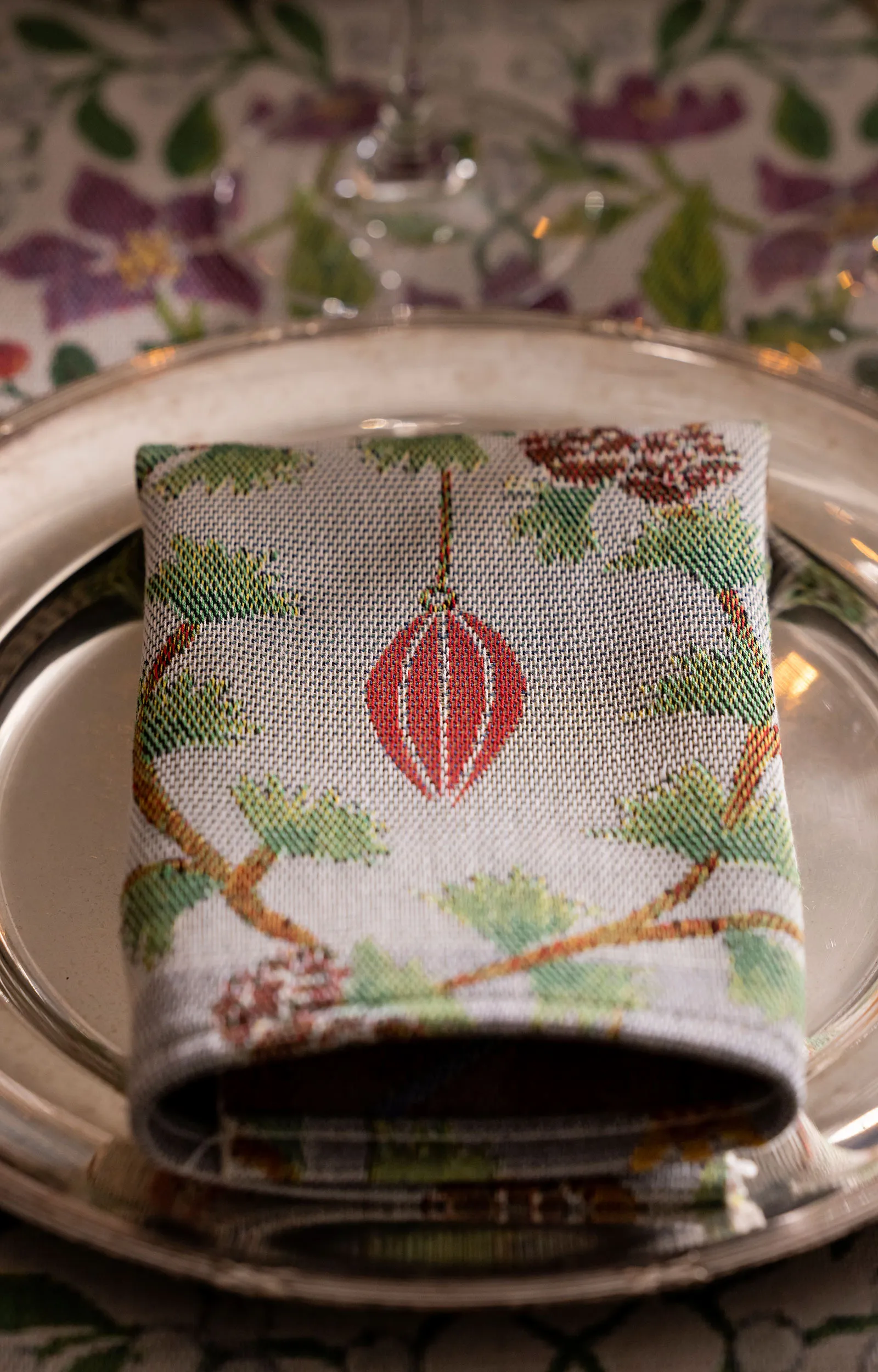 Julefröjd bordstablett 35x48 cm, Multi Ekelund Linneväveri