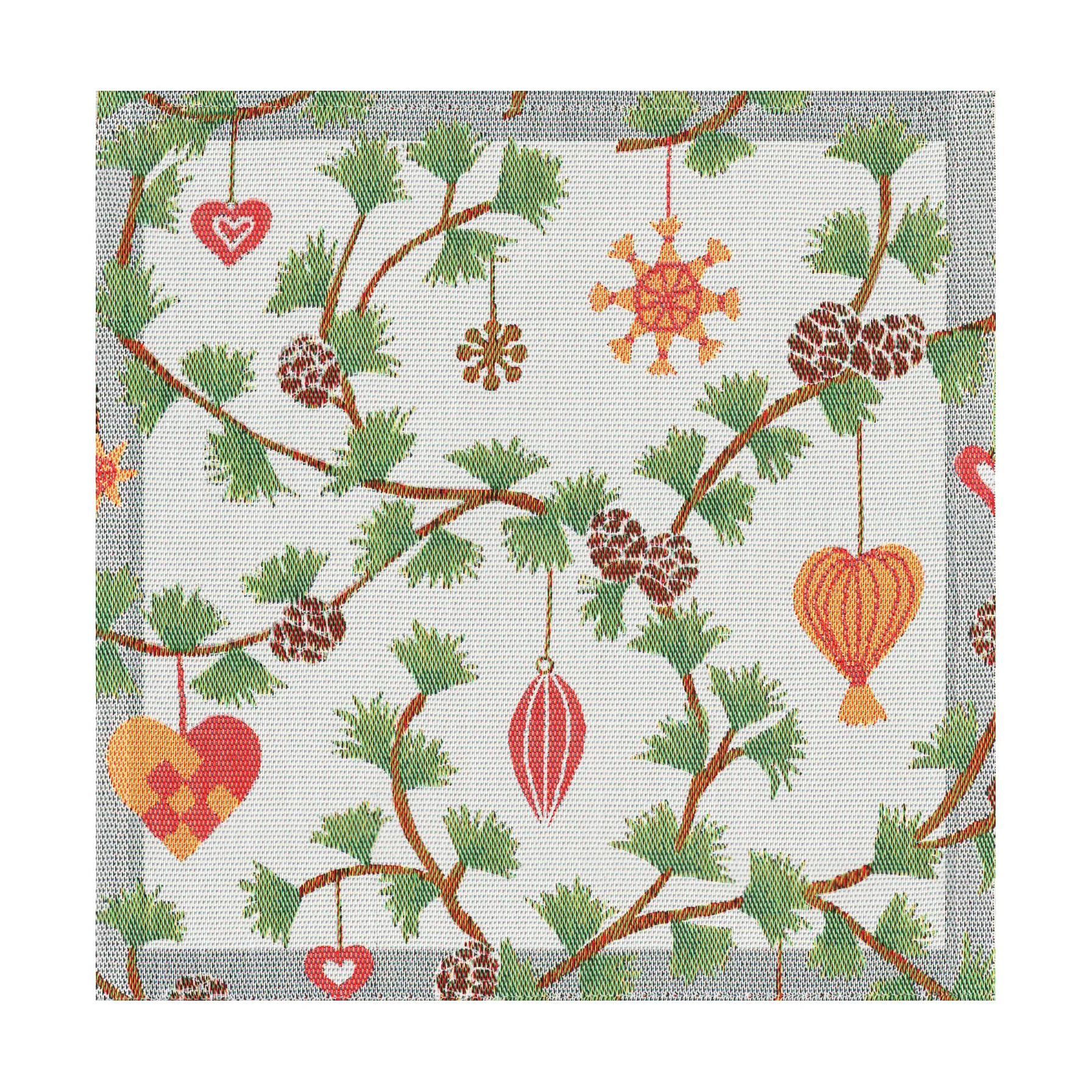 Julefröjd tygservett 35x35 cm, Multi Ekelund Linneväveri