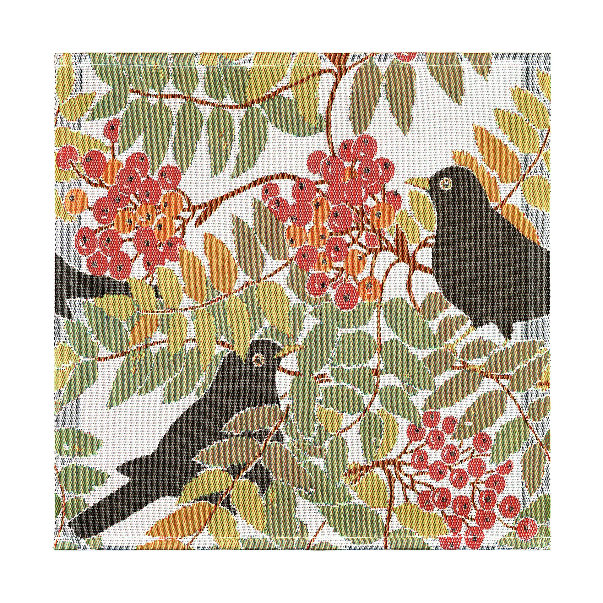 Koltrast tygservett 35x35 cm, Multi Ekelund Linneväveri