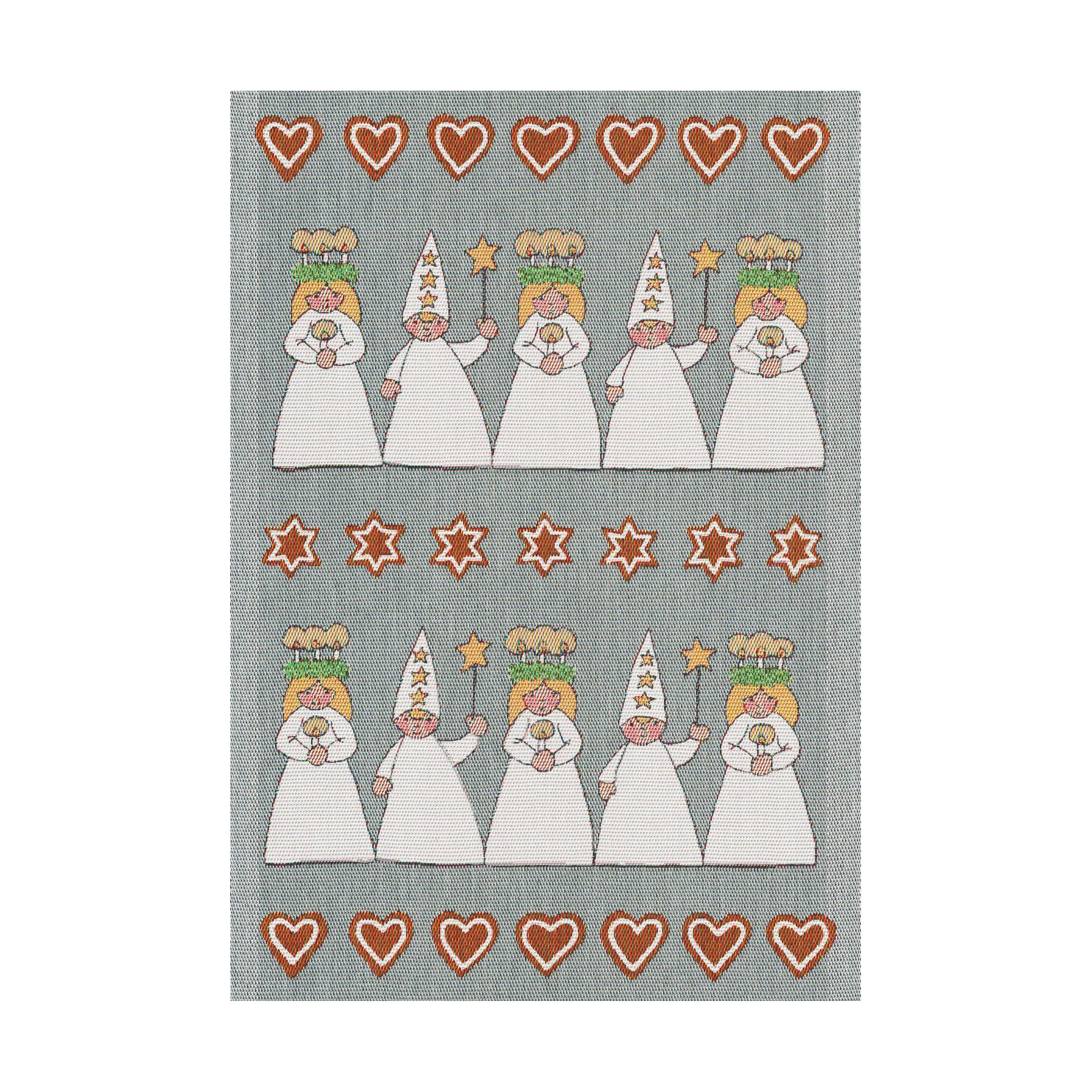 Luciamorgon kökshandduk 35x50 cm, Multi Ekelund Linneväveri