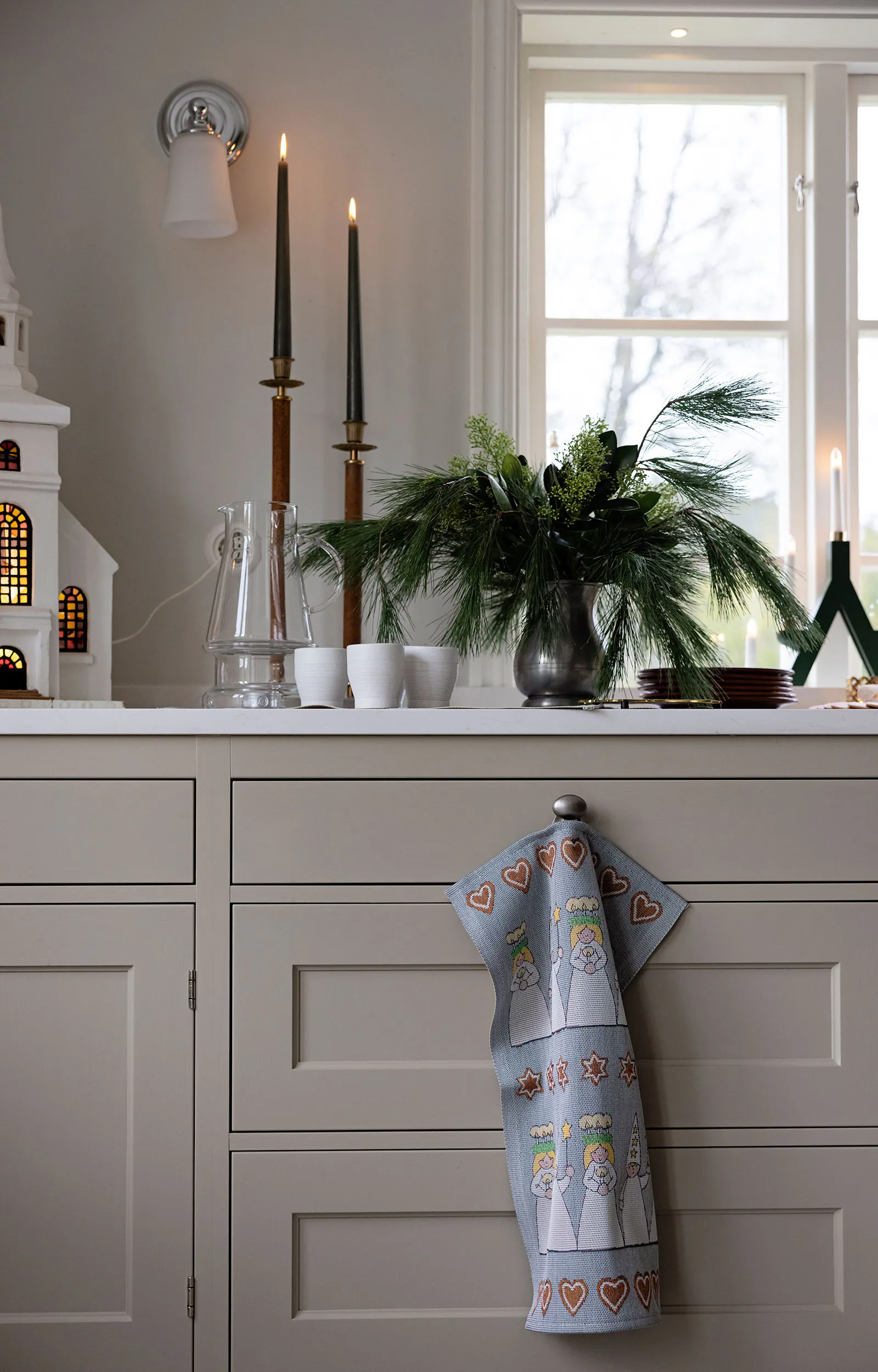 Mistelkvist bordslöpare 35x120 cm, Multi Ekelund Linneväveri