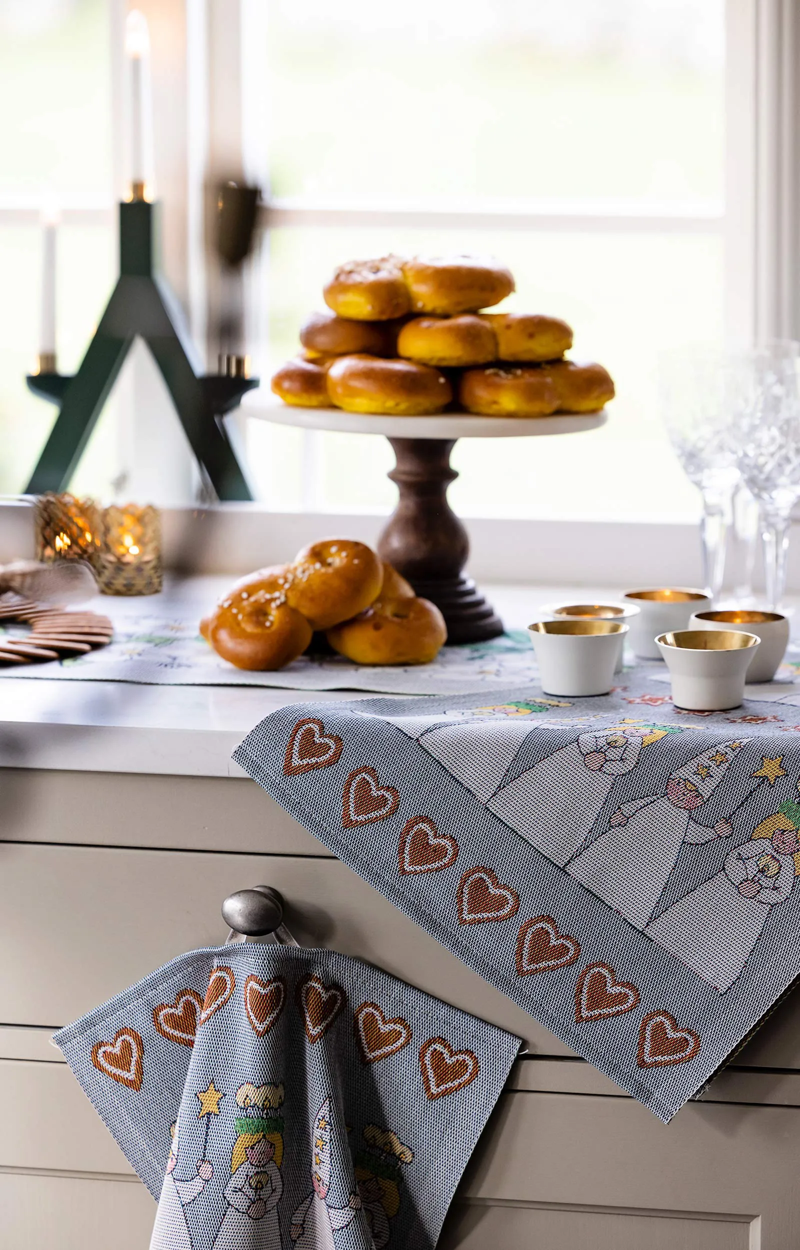 Mistelkvist bordslöpare 35x120 cm, Multi Ekelund Linneväveri