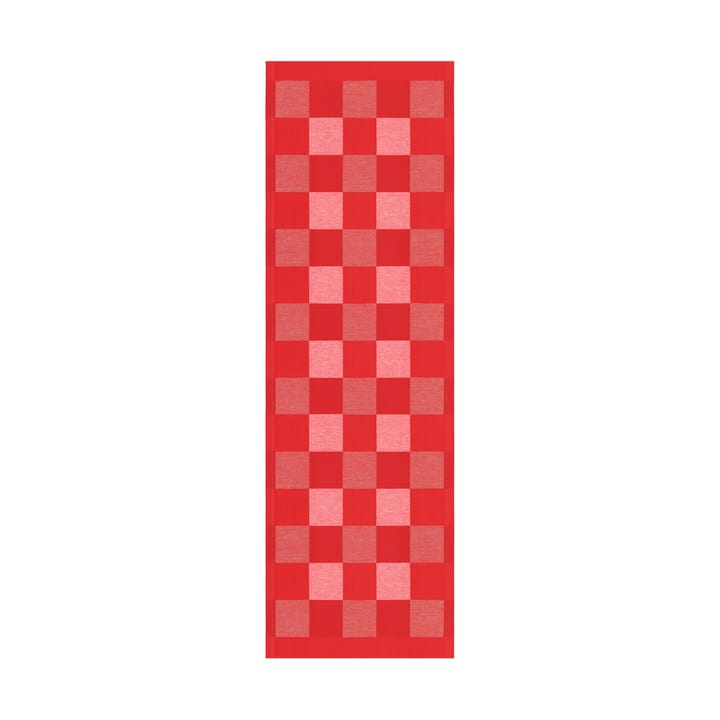 Schack löpare röd - 35x110 cm - Ekelund Linneväveri