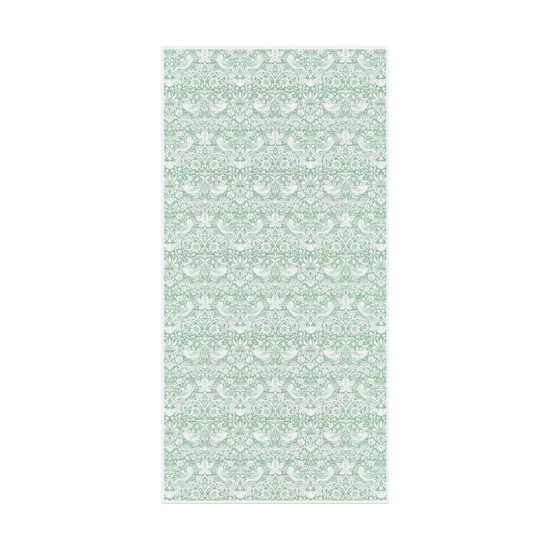 Strawberry Thief bordsduk 150x300 cm, Grön Ekelund Linneväveri