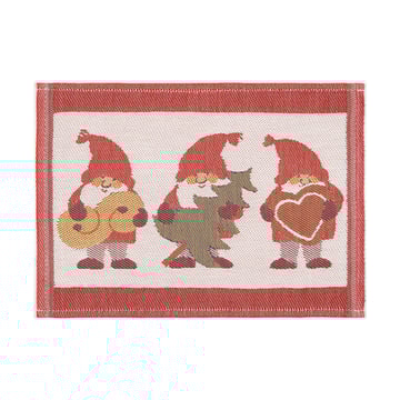 Ekelund Linneväveri Tomtemys diskduk 35×25 cm Röd