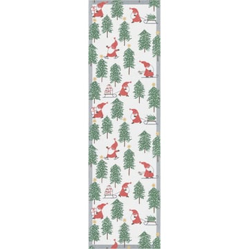 Läs mer om Ekelund Linneväveri Tomtesprång bordslöpare 35x120 cm Vit-grön-röd