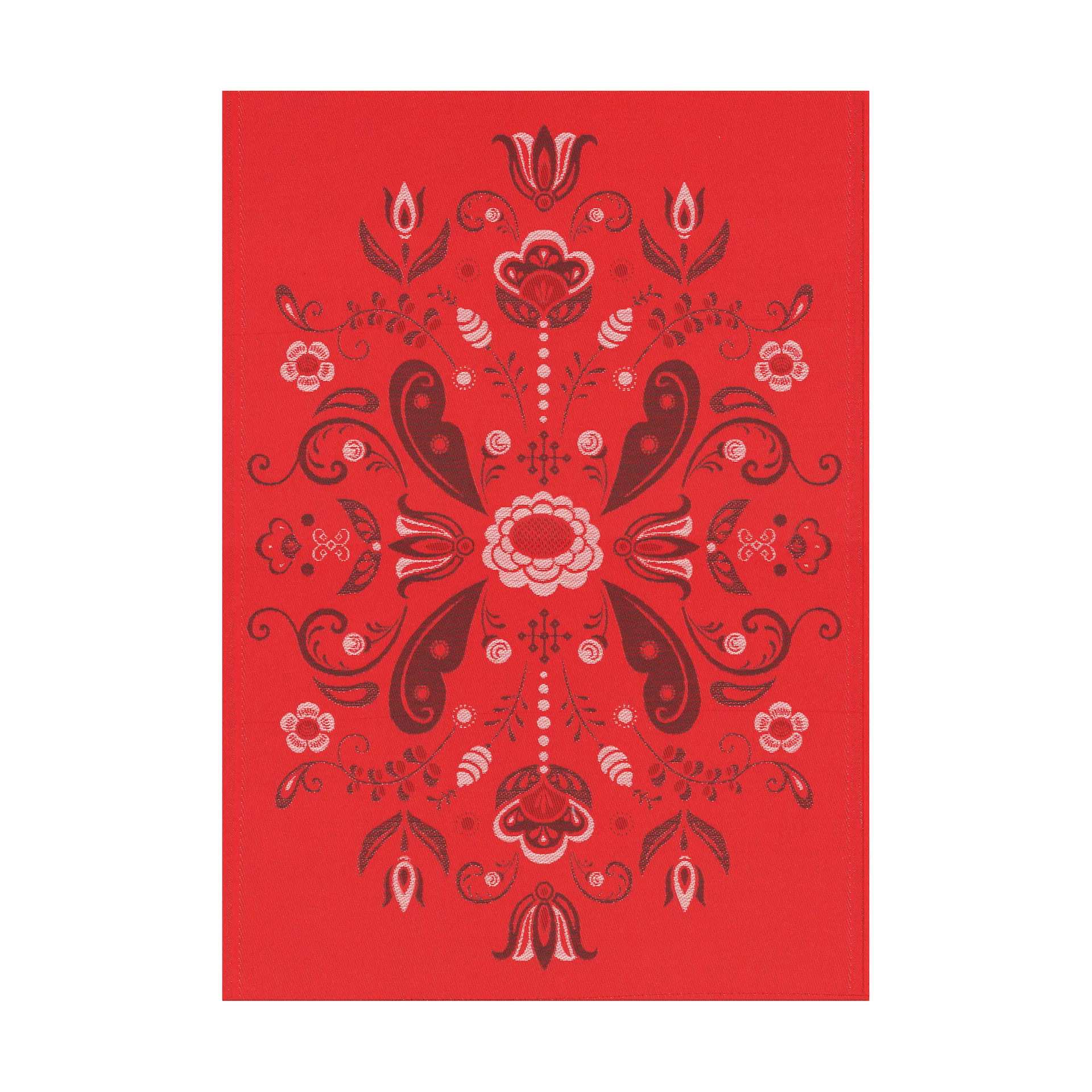 Torplyckan kökshandduk 35x50 cm, Röd Ekelund Linneväveri