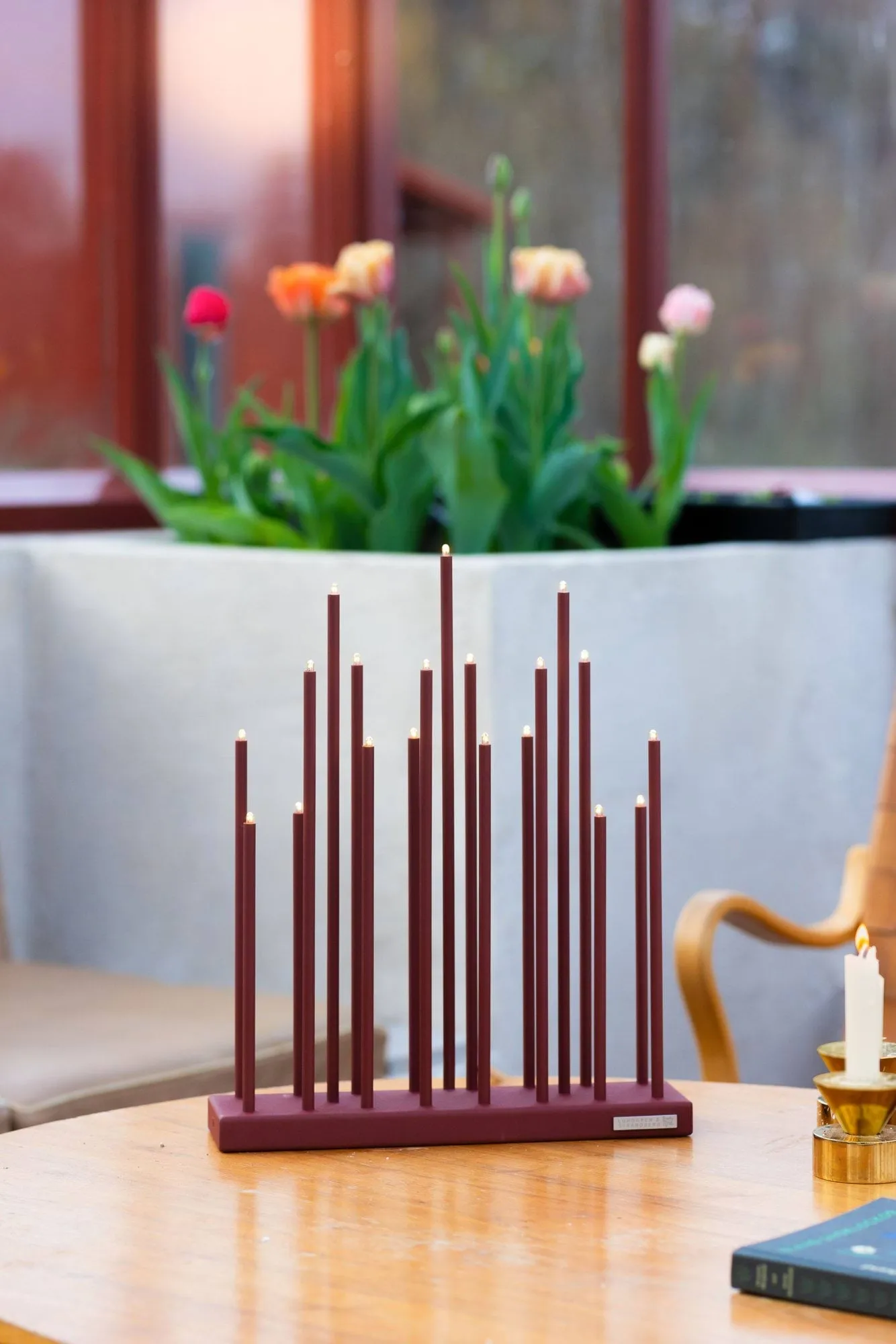 Elflugan Grande elljusstake, Oxidröd Elflugan