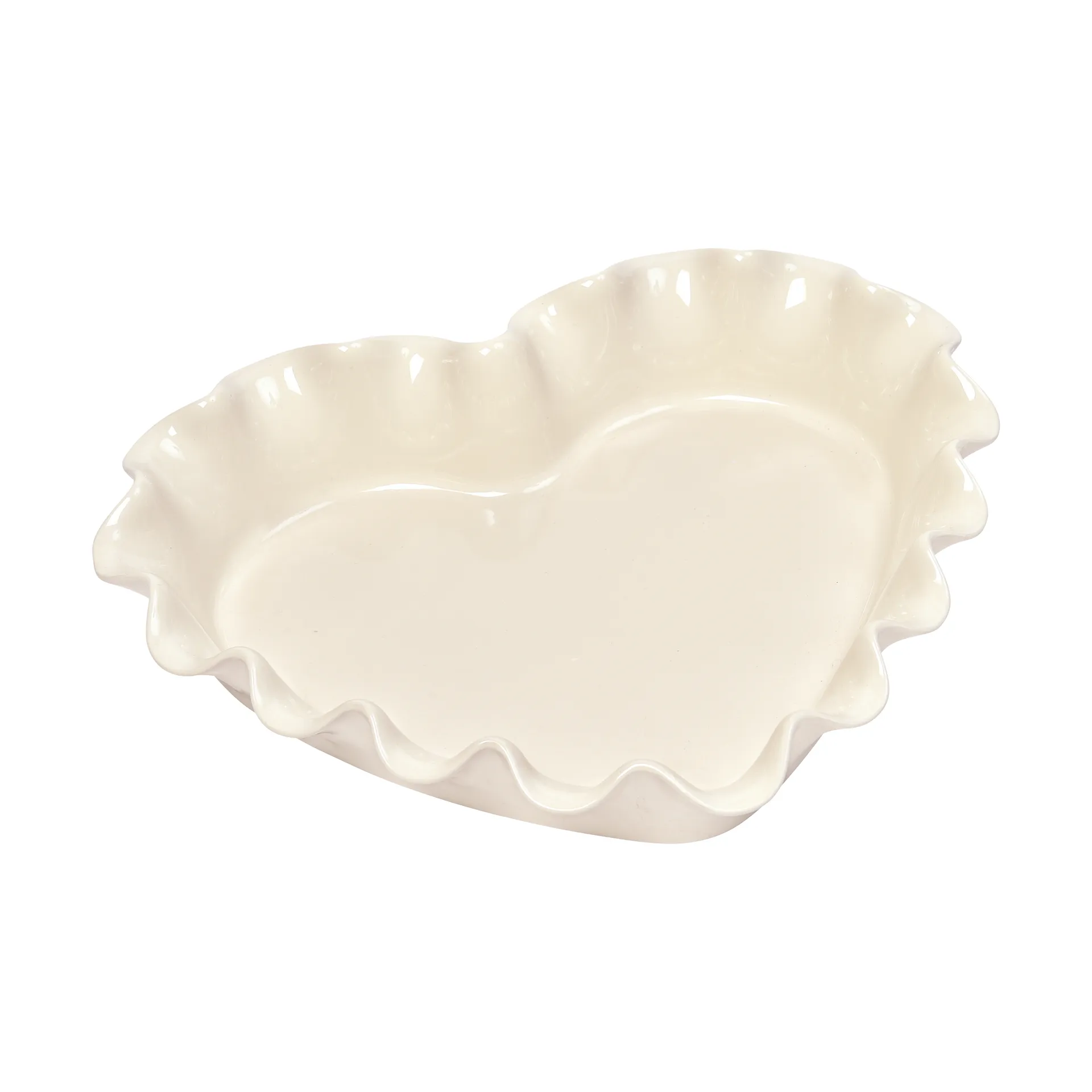 Emile Henry pajform hjärta 1,5 L, Cream Emile Henry