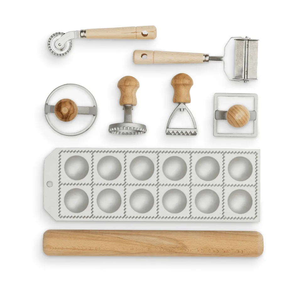 Eppicotispai ravioli- och tortellini pastastartset, Bokträ Eppicotispai