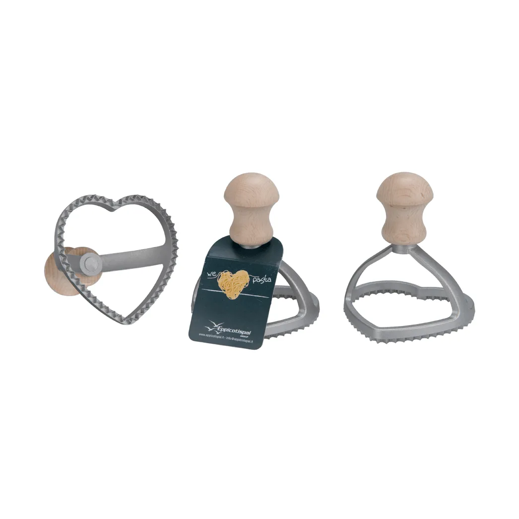 Eppicotispai raviolistans, Aluminium, bok, hjärtformad, Ø8,5 cm Eppicotispai