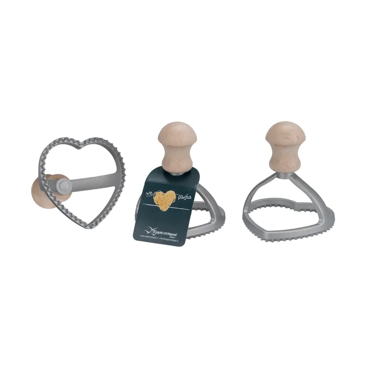 Eppicotispai raviolistans - Aluminium, bok, hjärtformad, Ø8,5 cm - Eppicotispai