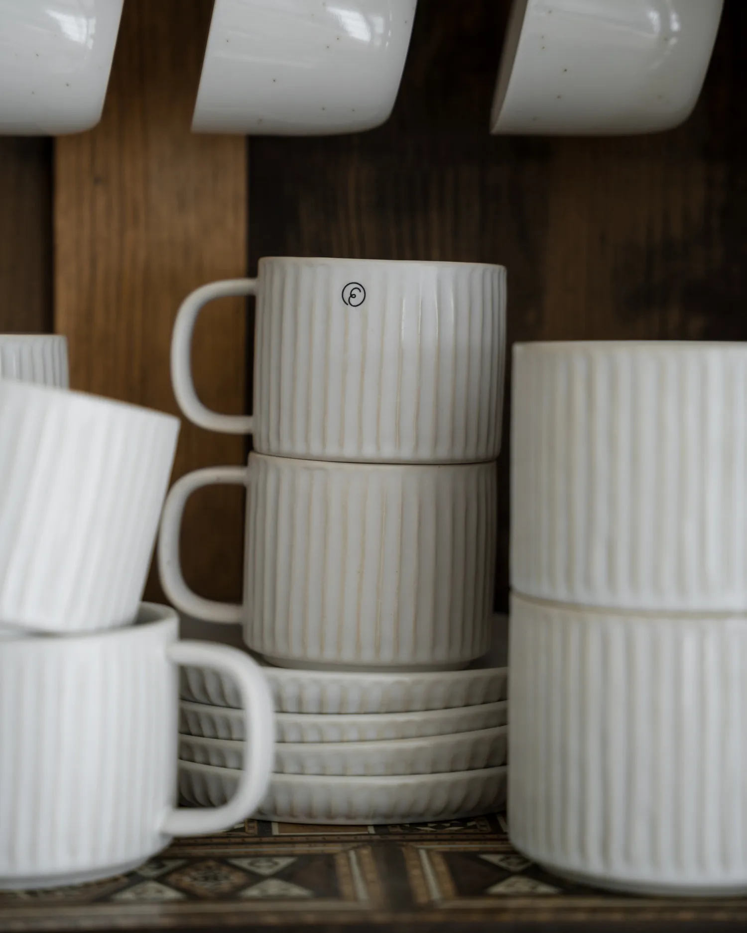 Ernst assiett räfflad Ø16 cm, Naturvit ERNST