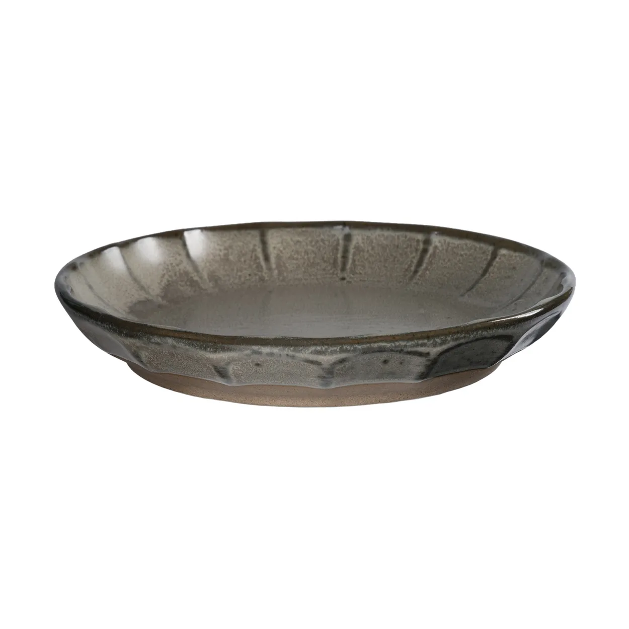 ernst ernst assiett stengods grå-natur, ø17x3 cm