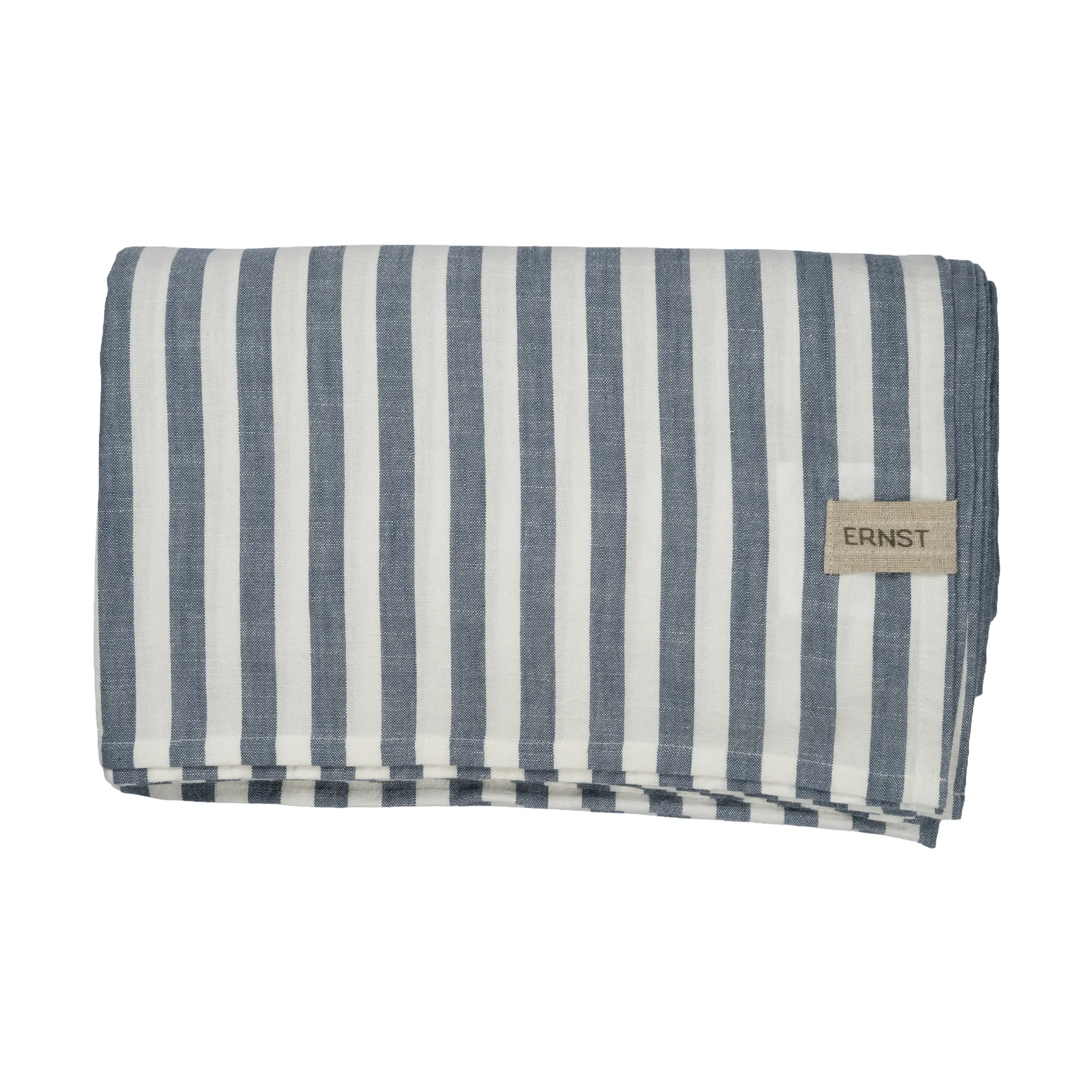 Ernst bordsduk randig 145x300 cm, Blå-vit ERNST