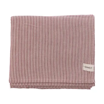 ERNST Ernst bordsduk smala ränder 145×300 cm Röd-beige