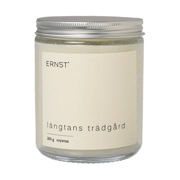 Läs mer om ERNST Ernst doftljus i glas med lock Ø7,2 cm Längtans trädgård