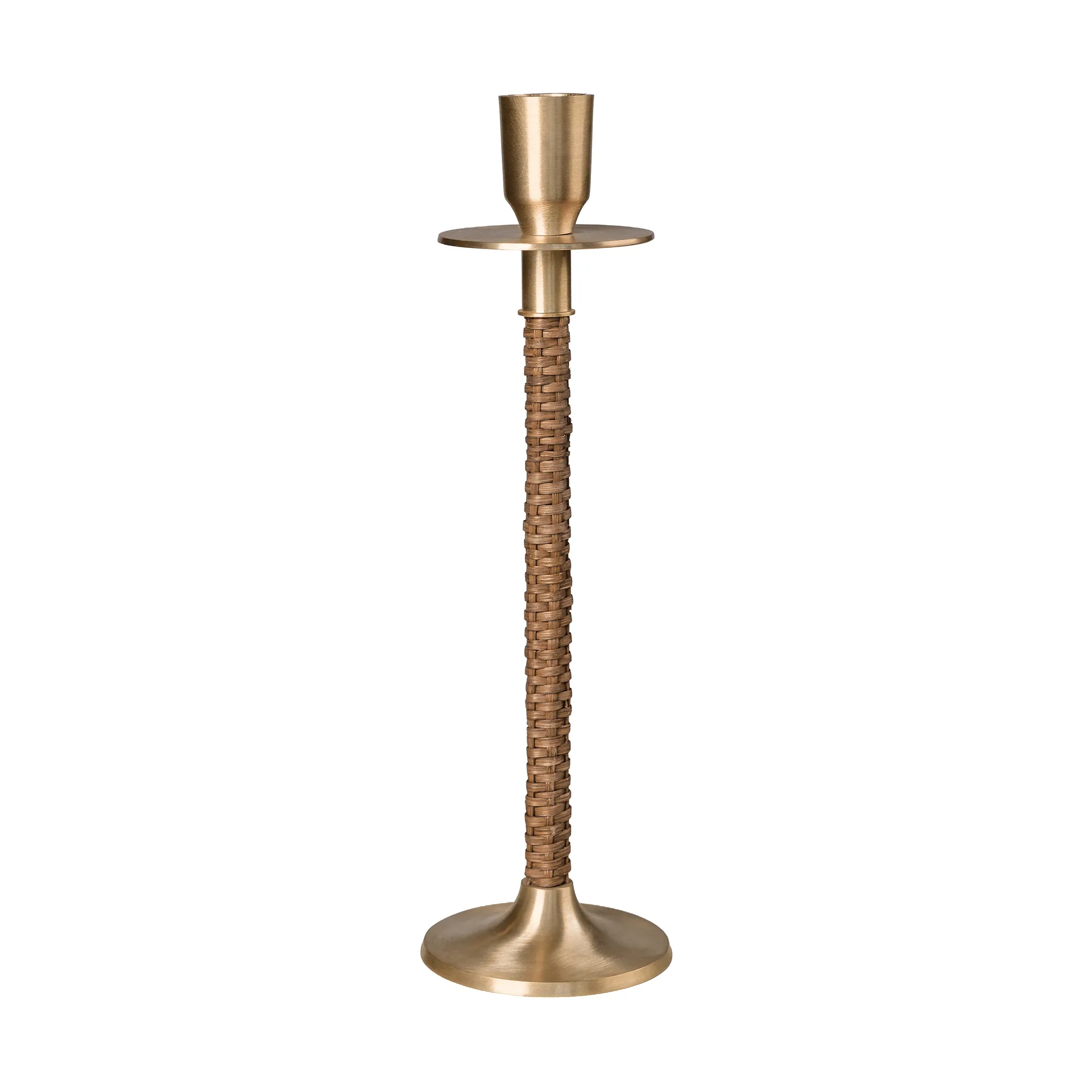 ERNST Ernst flätad ljusstake Mässing, Ø8x25 cm