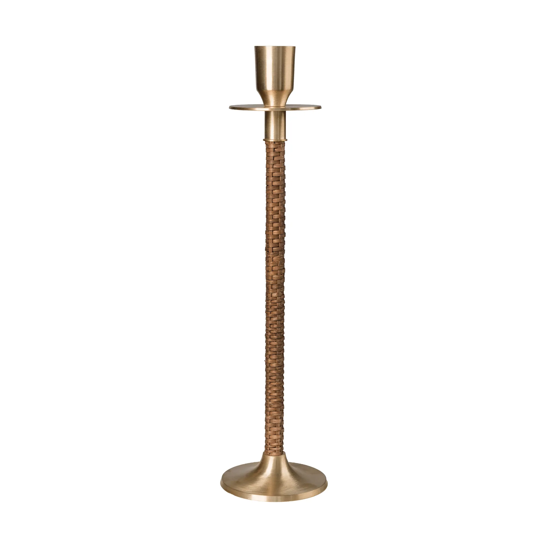 ERNST Ernst flätad ljusstake Mässing, Ø8x30 cm