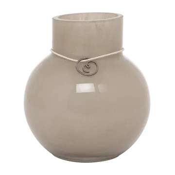 ERNST Ernst glasvas rund beige H10 cm Ø9 cm