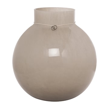 Läs mer om ERNST Ernst glasvas rund beige H22 cm Ø21 cm