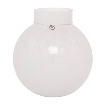 Läs mer om ERNST Ernst glasvas rund vit H22 cm Ø21 cm