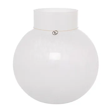 ERNST Ernst glasvas rund vit H25 cm Ø24 cm