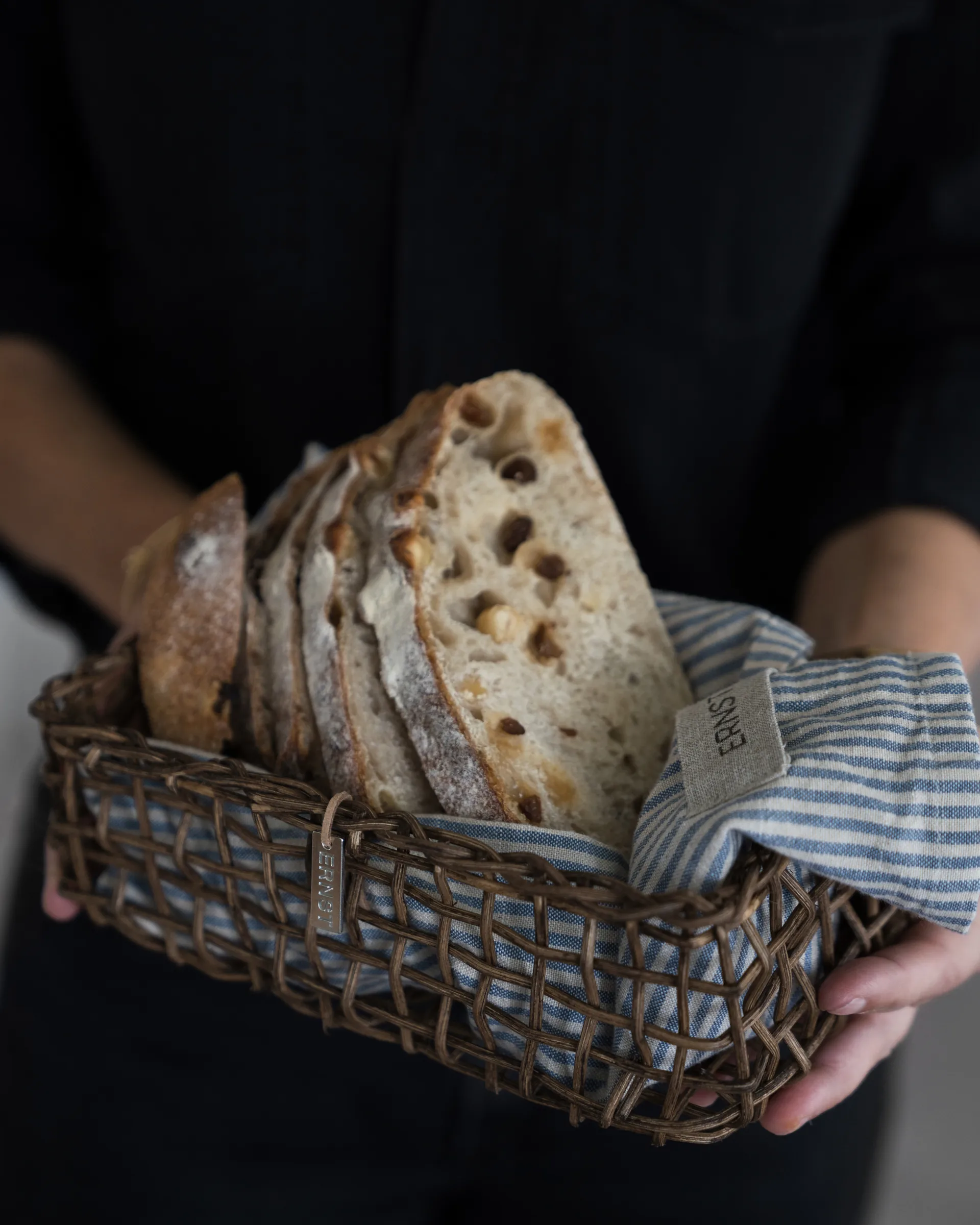 Ernst korgset rektangulär 2 delar, Mörkbrun ERNST