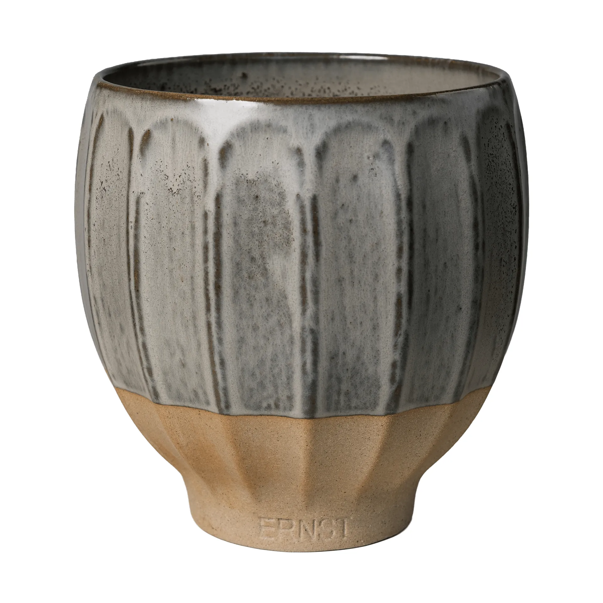 ERNST Ernst kruka Grå-natur, Ø18x18 cm