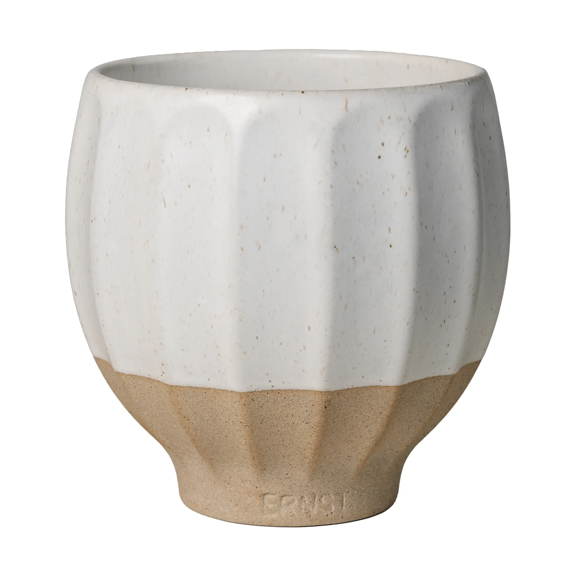 ERNST Ernst kruka Vit-natur, Ø14x14 cm